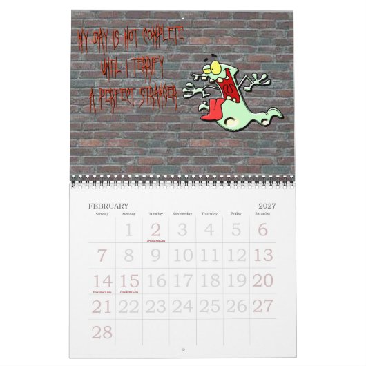18-maands Halloween-kalender Kalender (Feb 2027)