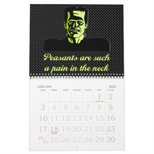 18-maands Halloween-kalender Kalender (Jan 2027)
