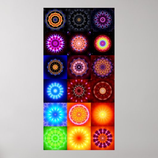 18 Mandalas Poster (Voorkant)
