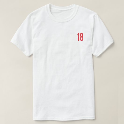 18 met Ervaring Grafische T-Shirt (Design voorkant)