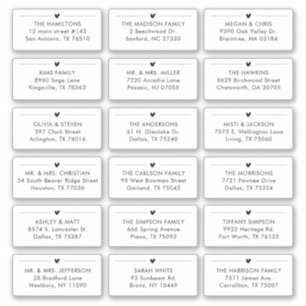 18 Moderne Huwelijk Ontvanger Individueel Adres Sticker