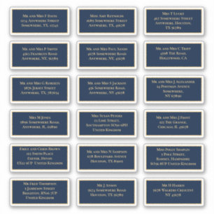 18 Naam van de individuele ontvanger Adres Gold Na Sticker