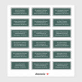 18 Naam van de ontvanger Huwelijk Mailing Adreseti Sticker (Vel)