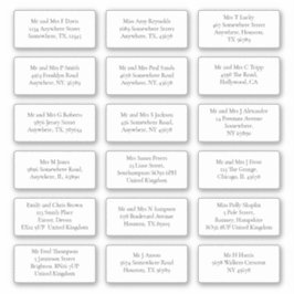 18 Naam van individuele ontvanger Adres Mail Serif Sticker