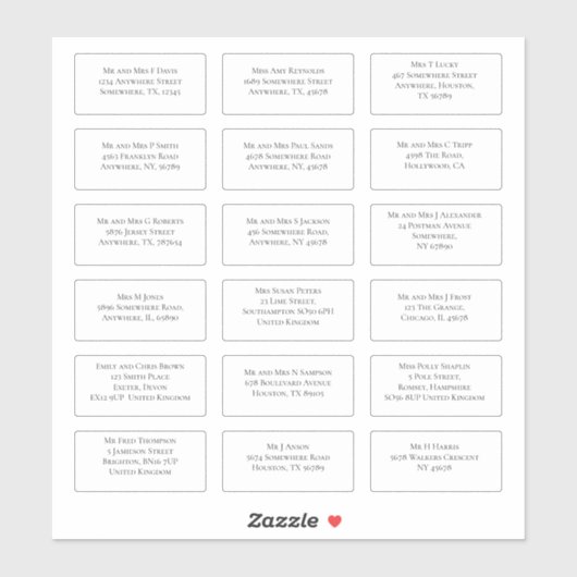 18 Naam van individuele weddenschap Naam adres Ser Sticker (Vel)