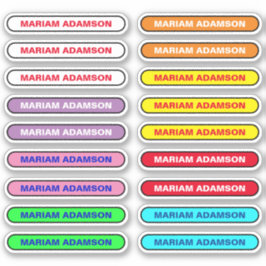 18 naamlabeltjes - school student stickers