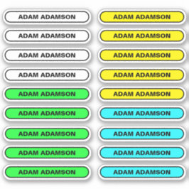 18 naamstickers voor school - schoolstickers voor  sticker