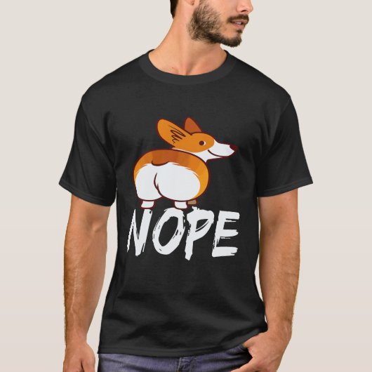18 Nee - Corgi T-shirt (Voorkant)