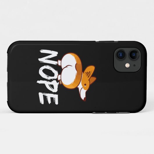 18 Nope Corgi Case-Mate iPhone Case (Achterkant (horizontaal))