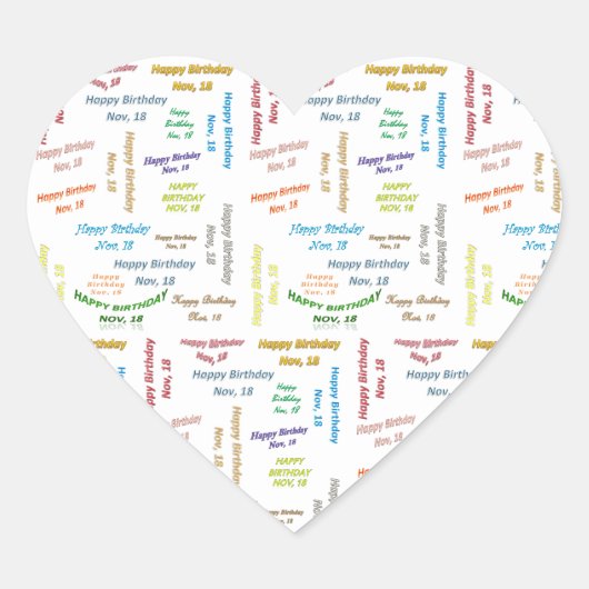 18 november, 18 oktober Sticker (Voorkant)