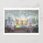 #18 Oath of Omladina under the Slavic Linden Tree Briefkaart (Voorkant)