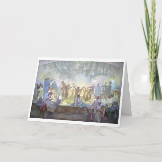 #18 Oath of Omladina under the Slavic Linden Tree Kaart (Voorkant)