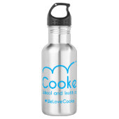 18 of 24 oz Cooke Water Fles, zilver Waterfles (Voorkant)