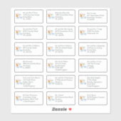 18 Ontvankelijke naam Adres rendierlijk gelukkig n Sticker (Vel)