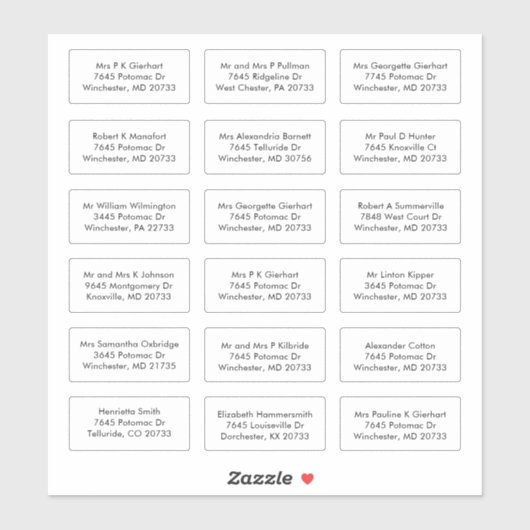 18 Ontvankelijke naam Weddenschappen Sticker (Vel)