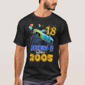 18 Overhaast sinds 2005 Monster Truck 18th Birth T-shirt (Voorkant)