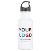 18 oz aangepaste waterfles met bedrijfsLogo (Voorkant)