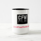 18 oz Mok - ChildFreeWorld.com (Midden)