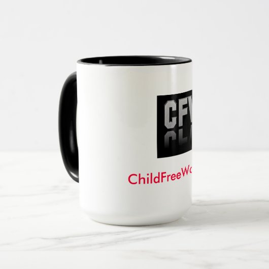18 oz Mok - ChildFreeWorld.com (Voorkant links)