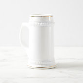 18 oz Stein met PFDC 40e Jubileum logo. Bierpul (Voorkant links)