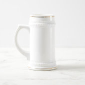 18 oz Stein met PFDC 40e Jubileum logo. Bierpul (Links)