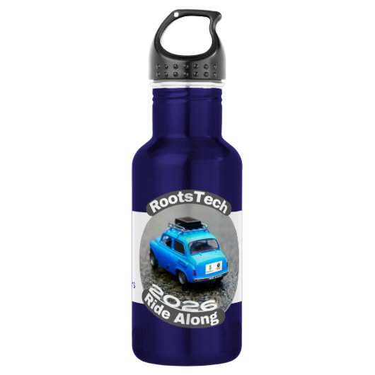 18 oz waterfles RootsTech Ride Along 2026 (Voorkant)