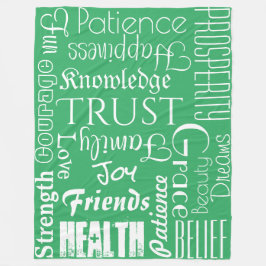 18 Persoonlijke namen of woorden Beste geweren Fleece Deken