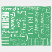 18 Persoonlijke namen of woorden Beste geweren Fleece Deken (Voorkant (Horizontaal))