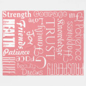 18 Persoonlijke namen of woorden Beste geweren Fleece Deken (Voorkant (Horizontaal))