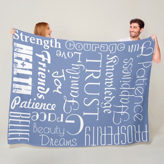 18 Persoonlijke namen of woorden Beste geweren Fleece Deken (In situ)