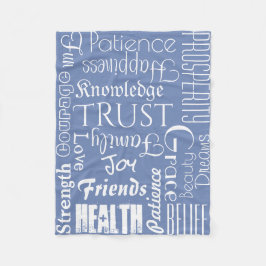 18 Persoonlijke namen of woorden Beste geweren Fleece Deken