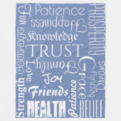 18 Persoonlijke namen of woorden Beste geweren Fleece Deken (Voorkant)