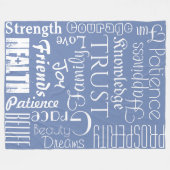 18 Persoonlijke namen of woorden Beste geweren Fleece Deken (Voorkant (Horizontaal))