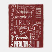 18 Persoonlijke namen of woorden Beste geweren Fleece Deken (Voorkant)