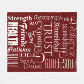 18 Persoonlijke namen of woorden Beste geweren Fleece Deken (Voorkant (Horizontaal))