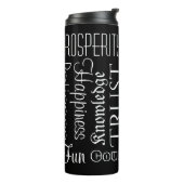 18 Persoonlijke namen of woorden Beste wensen Thermosbeker (Gedraaid links)