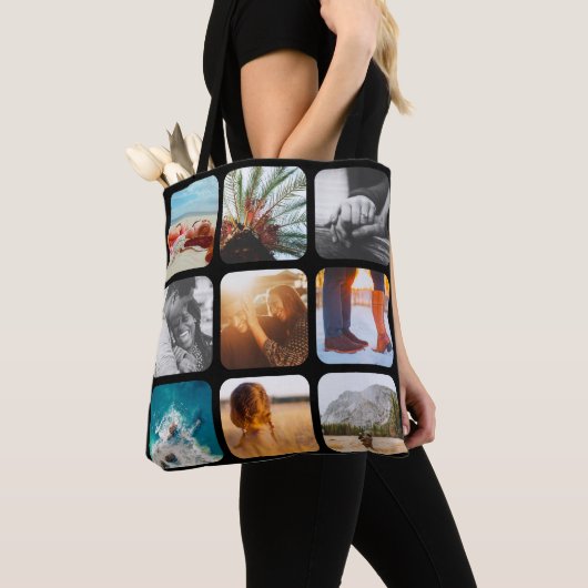 18 Photo Double Sided Black Carry Bag Tote Bag (Dichtbij)