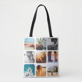18 Photo Double Sided White Carry Bag Tote Bag