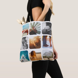 18 Photo Double Sided White Carry Bag Tote Bag
