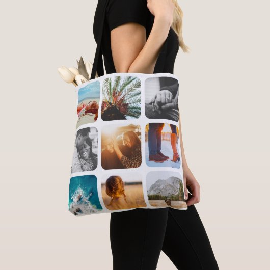 18 Photo Double Sided White Carry Bag Tote Bag (Dichtbij)