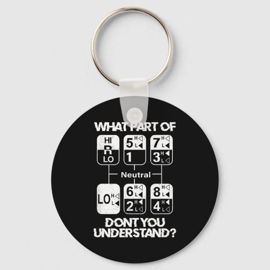 18 Speed What Don't You Understand Funny Truck Dri Sleutelhanger (Voorkant)