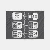 18 Speeds Shift Trucker Heartbeat Funny Truck Fleece Deken (Voorkant (Horizontaal))