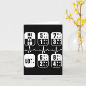 18 Speeds Shift Trucker Heartbeat Funny Truck  Kaart (Gele Bloem)