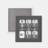 18 Speeds Shift Trucker Heartbeat Funny Truck Magneet (Voorkant / Achterkant)