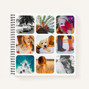 18 Square Photo Collage White Hard Hoesje Journal Notitieboek