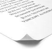 18 Tabel Roze & Gray Wedding Seating Chart Poster (Hoek)