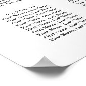 18 Tafel Blush Pink Bloom Wedding Seating Chart Poster (Hoek)