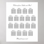 18 tafel Elegante minimalistische zitgrafiek Poster (Voorkant)