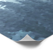 18 Tafel Misty Blue Pines Wedding Seating Chart Poster (Hoek)