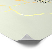 18 Tafel Salie & Blush Bloemen Trouwstoel Zitting  Poster (Hoek)